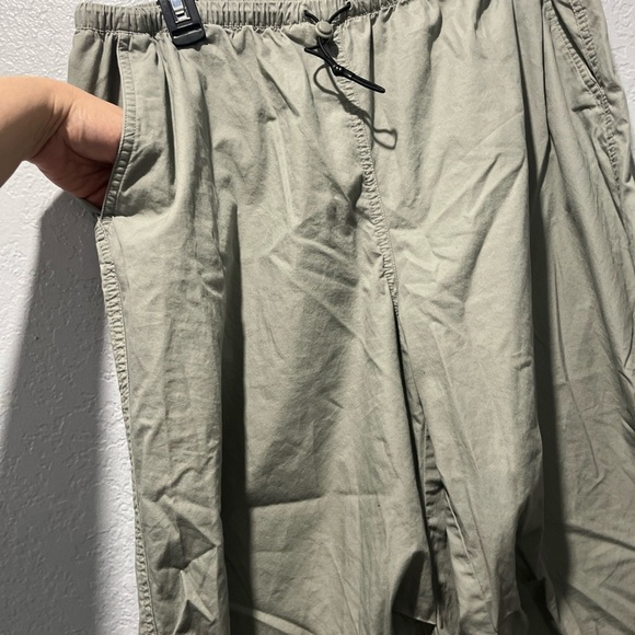 Divided Parachute Pants Womens Medium Gray Super Baggy Retro Banded Ankle - Picture 3 of 7